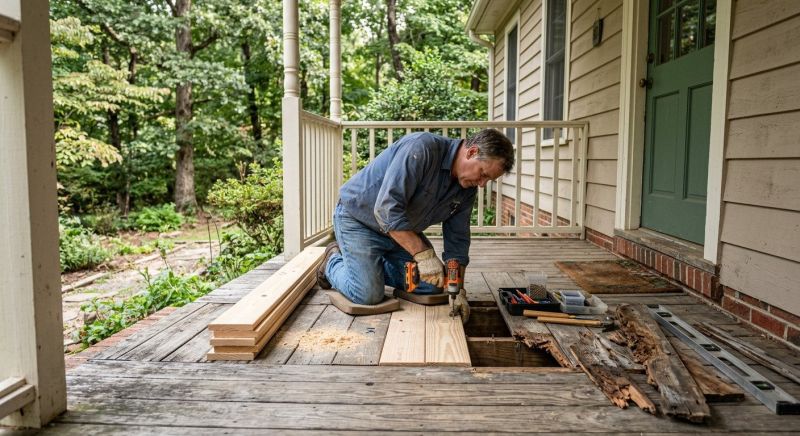 Porch Wood Treatment Service
